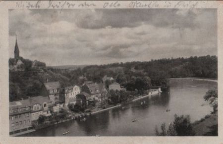 Halle - Blick auf Cröllwitz - ca. 1955 Halle - Blick auf Cröllwitz - ca. 1955