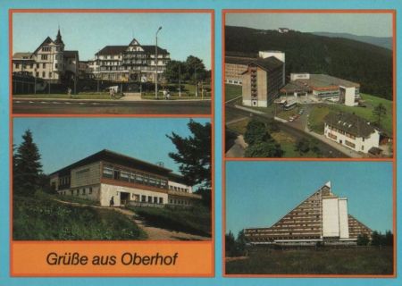 Oberhof - u.a. HO-Gaststätte Schanzenbaude - ca. 1985 Oberhof - u.a. HO-Gaststätte Schanzenbaude - ca. 1985