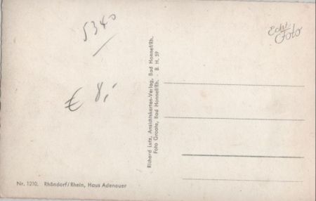 Bad Honnef-Rhöndorf - Haus Adenauer