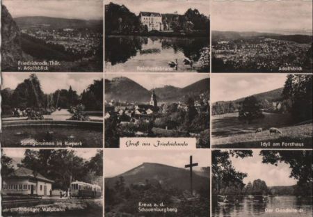 Friedrichroda - u.a. Springbrunnen im Kurpark - 1961 Friedrichroda - u.a. Springbrunnen im Kurpark - 1961