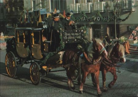 Nürnberg - Postkutsche am Christkindlesmarkt - 1980 Nürnberg - Postkutsche am Christkindlesmarkt - 1980