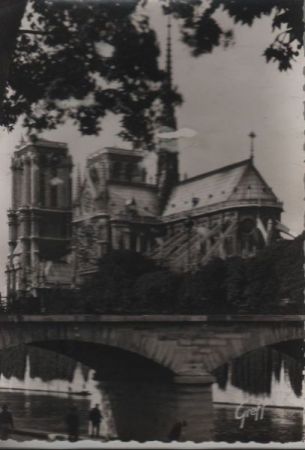 Frankreich - Paris - Abside et facade Sud de Notre-Dame - ca. 1955 Frankreich - Paris - Abside et facade Sud de Notre-Dame - ca. 1955
