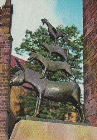 Bremen - Stadtmusikanten - ca. 1975 Bremen - Stadtmusikanten - ca. 1975