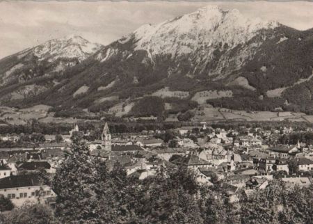 Bad Reichenhall - mit Hochstaufen - 1957 Bad Reichenhall - mit Hochstaufen - 1957