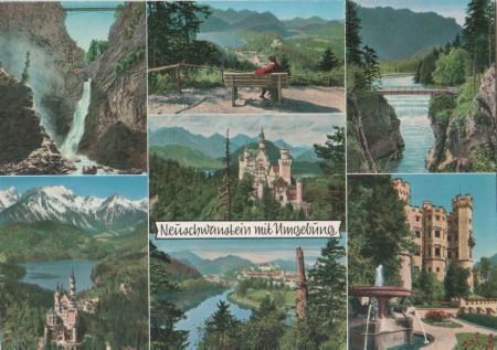 Schwangau Neuschwanstein - mit Umgebung - ca. 1975 Schwangau Neuschwanstein - mit Umgebung - ca. 1975