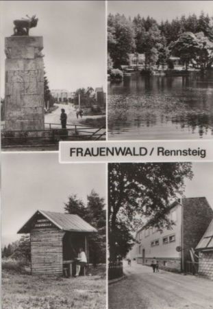 Frauenwald - u.a. Monument mit Ortseingang - 1977 Frauenwald - u.a. Monument mit Ortseingang - 1977
