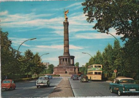 Berlin-Tiergarten, Siegessäule - 1965 Berlin-Tiergarten, Siegessäule - 1965