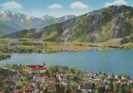 Tegernsee mit Hirschberg - ca. 1975 Tegernsee mit Hirschberg - ca. 1975