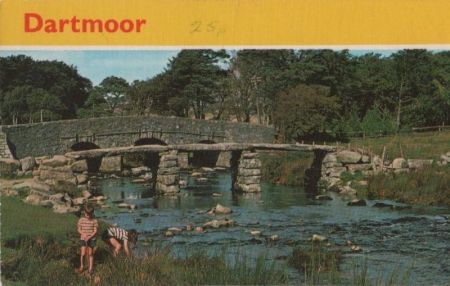 Großbritannien - Dartmoor - Postbridge - ca. 1970 Großbritannien - Dartmoor - Postbridge - ca. 1970