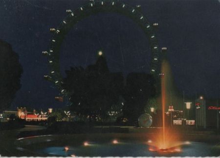 Österreich - Wien - Prater, Riesenrad bei Nacht - ca. 1980 Österreich - Wien - Prater, Riesenrad bei Nacht - ca. 1980