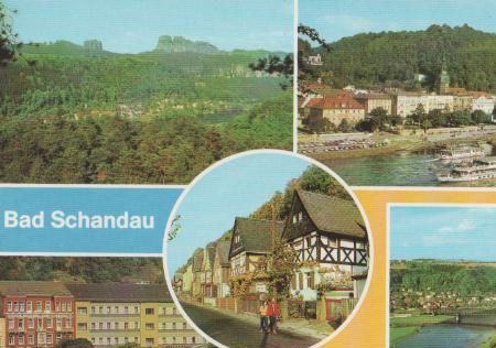 Bad Schandau u.a. Dampferanlegestelle - ca. 1985 Bad Schandau u.a. Dampferanlegestelle - ca. 1985