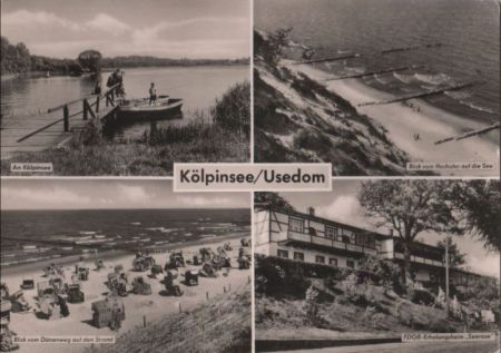 Loddin-Kölpinsee - u.a. Blick vom Hochufer - 1962 Loddin-Kölpinsee - u.a. Blick vom Hochufer - 1962
