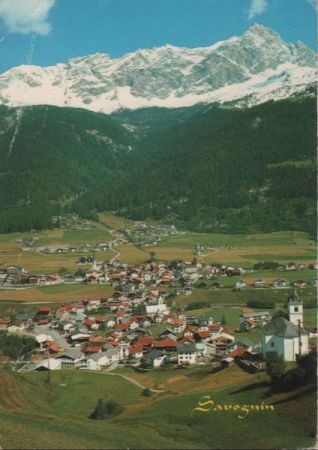 Schweiz - Savognin - mit Piz Mitgel - 1977 Schweiz - Savognin - mit Piz Mitgel - 1977