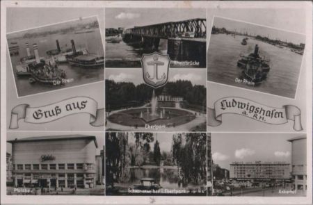 Ludwigshafen - u.a. Ebertpark - 1953 Ludwigshafen - u.a. Ebertpark - 1953