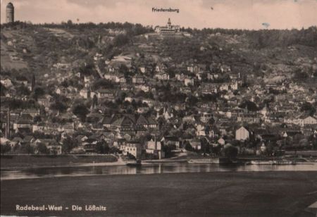 Radebeul - HO-Berggaststätte Friedensburg - 1961 Radebeul - HO-Berggaststätte Friedensburg - 1961