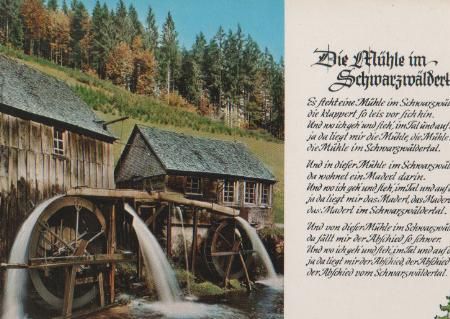 Gutach - Die Mühle im Schwarzwäldertal - 1967 Gutach - Die Mühle im Schwarzwäldertal - 1967