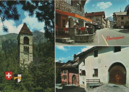 Schweiz - Pontresina - u.a. Dorfpartie - 1982 Schweiz - Pontresina - u.a. Dorfpartie - 1982
