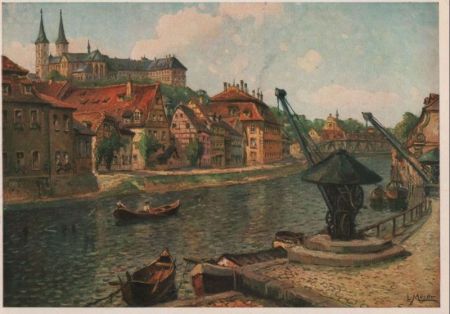 Bamberg - Blick zum Michaelsberg - ca. 1965 Bamberg - Blick zum Michaelsberg - ca. 1965