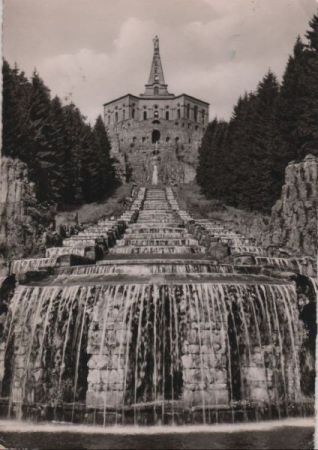 Kassel-Wilhelmshöhe - Herkules mit Kaskaden - 1956 Kassel-Wilhelmshöhe - Herkules mit Kaskaden - 1956