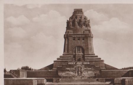 Leipzig - Völkerschlachtdenkmal - ca. 1935 Leipzig - Völkerschlachtdenkmal - ca. 1935