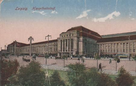 Leipzig - Hauptbahnhof - ca. 1925 Leipzig - Hauptbahnhof - ca. 1925