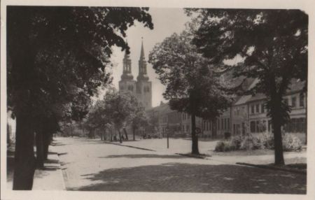 Schönebeck - Straße der Thälmann-Pioniere - 1955 Schönebeck - Straße der Thälmann-Pioniere - 1955