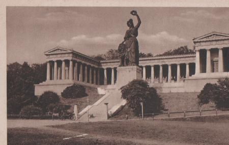 München - Bavaria mit Ruhmeshalle - ca. 1955 München - Bavaria mit Ruhmeshalle - ca. 1955