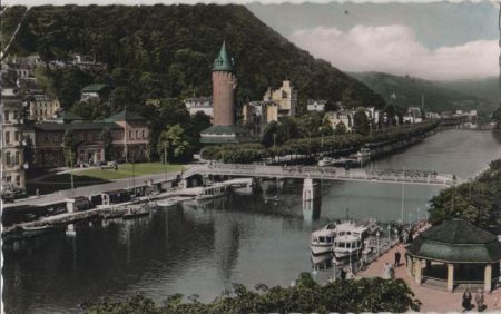 Bad Ems - Römerquelle und Quellenturm - 1957 Bad Ems - Römerquelle und Quellenturm - 1957