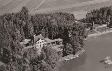 Bad Dürrheim - Luftbild Salinensee - ca. 1965 Bad Dürrheim - Luftbild Salinensee - ca. 1965