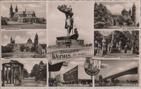 Worms - u.a. Lutherdenkmal - 1955 Worms - u.a. Lutherdenkmal - 1955