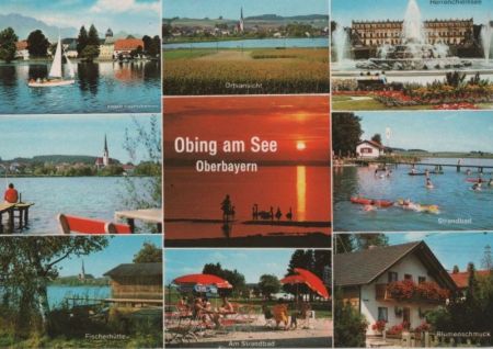 Obing - u.a. Fischerhütte - ca. 1985 Obing - u.a. Fischerhütte - ca. 1985