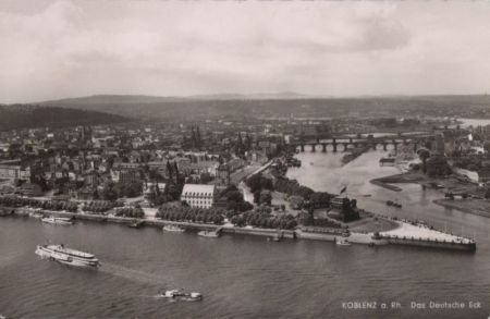 Koblenz - Das Deutsche Eck - ca. 1960 Koblenz - Das Deutsche Eck - ca. 1960