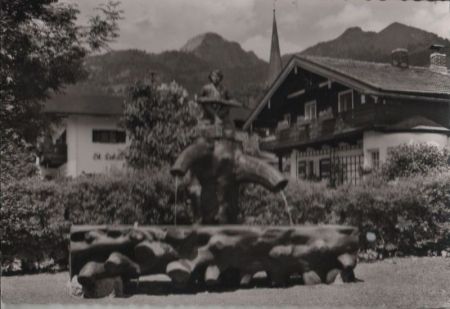 Bayrischzell - Dorfbrunnen - ca. 1965 Bayrischzell - Dorfbrunnen - ca. 1965