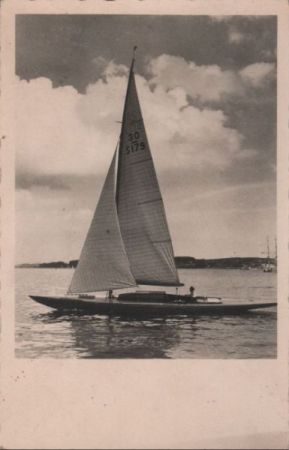 Segelboot - ca. 1955 Segelboot - ca. 1955