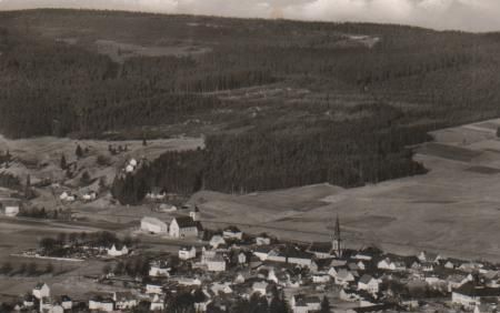 Bischofsgrün - Blick vom Ochsenkopf - ca. 1965 Bischofsgrün - Blick vom Ochsenkopf - ca. 1965