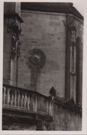 Tübingen - Wahrzeichen an Stiftskirche - ca. 1955 Tübingen - Wahrzeichen an Stiftskirche - ca. 1955
