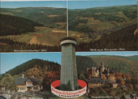 Ludwigsstadt-Lauenstein - Aussichtsturm Thüringer Warte - ca. 1970 Ludwigsstadt-Lauenstein - Aussichtsturm Thüringer Warte - ca. 1970