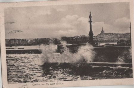 Schweiz - Genf / Genève - Un coup de bise - 1909 Schweiz - Genf / Genève - Un coup de bise - 1909
