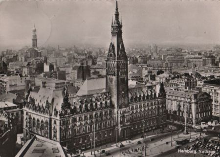 Hamburg - Rathaus - 1955 Hamburg - Rathaus - 1955