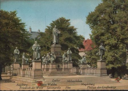 Worms - Lutherdenkmal - 1958 Worms - Lutherdenkmal - 1958