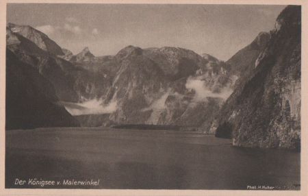 Königssee - vom Malerwinkel - ca. 1940 Königssee - vom Malerwinkel - ca. 1940