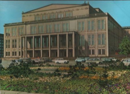 Leipzig - Karl-Marx-Platz, Opernhaus - 1972 Leipzig - Karl-Marx-Platz, Opernhaus - 1972