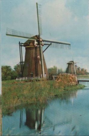 Niederlande - Molenwaard-Kinderdijk - Holländische Mühle - ca. 1960 Niederlande - Molenwaard-Kinderdijk - Holländische Mühle - ca. 1960