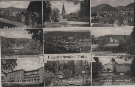 Friedrichroda - u.a. Schwimmbad - 1961 Friedrichroda - u.a. Schwimmbad - 1961
