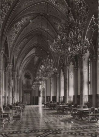 Burg Hohenzollern bei Bisingen - Grafensaal - 1960 Burg Hohenzollern bei Bisingen - Grafensaal - 1960