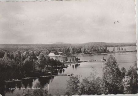 Schweden - Bollnäs-Kilafors - Utsikt över Bergviken - 1958 Schweden - Bollnäs-Kilafors - Utsikt över Bergviken - 1958