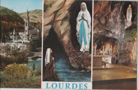 Frankreich - Lourdes - La Basilique - ca. 1965 Frankreich - Lourdes - La Basilique - ca. 1965