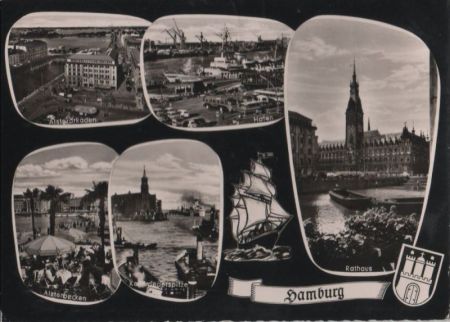 Hamburg - u.a. Kehrwiederspitze - 1964 Hamburg - u.a. Kehrwiederspitze - 1964
