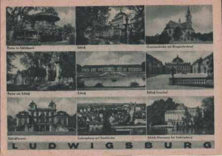 Ludwigsburg - u.a. Schloß - ca. 1955 Ludwigsburg - u.a. Schloß - ca. 1955