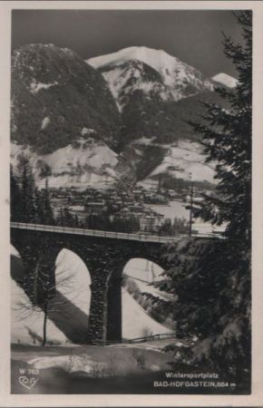 Österreich - Bad Hofgastein - Wintersportplatz - 1950 Österreich - Bad Hofgastein - Wintersportplatz - 1950